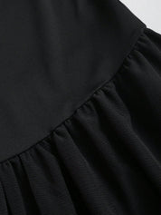 Vestido Midi Preto Feminino em Malha