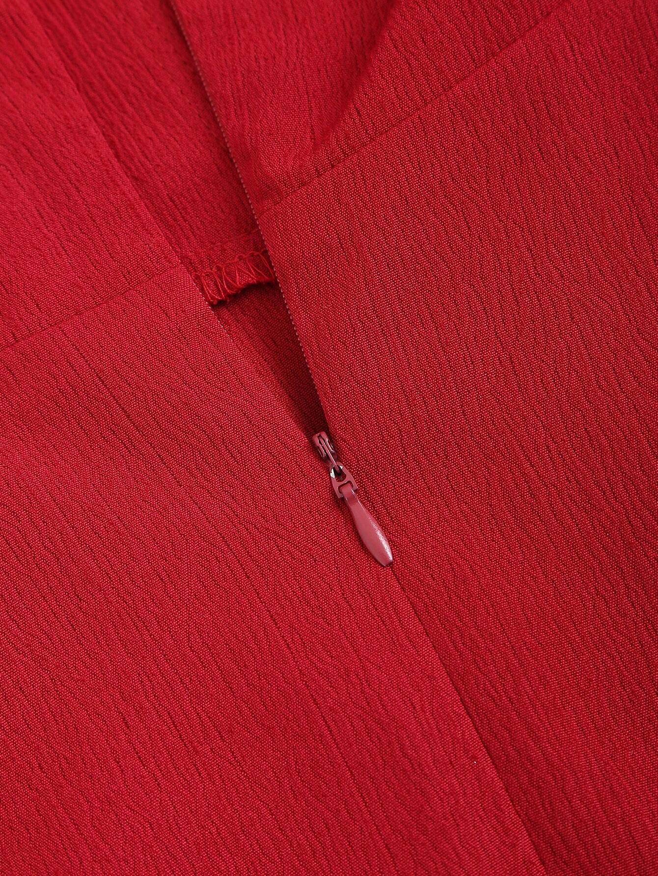 Vestido Midi Vermelho Feminino Tavia Slim Fit