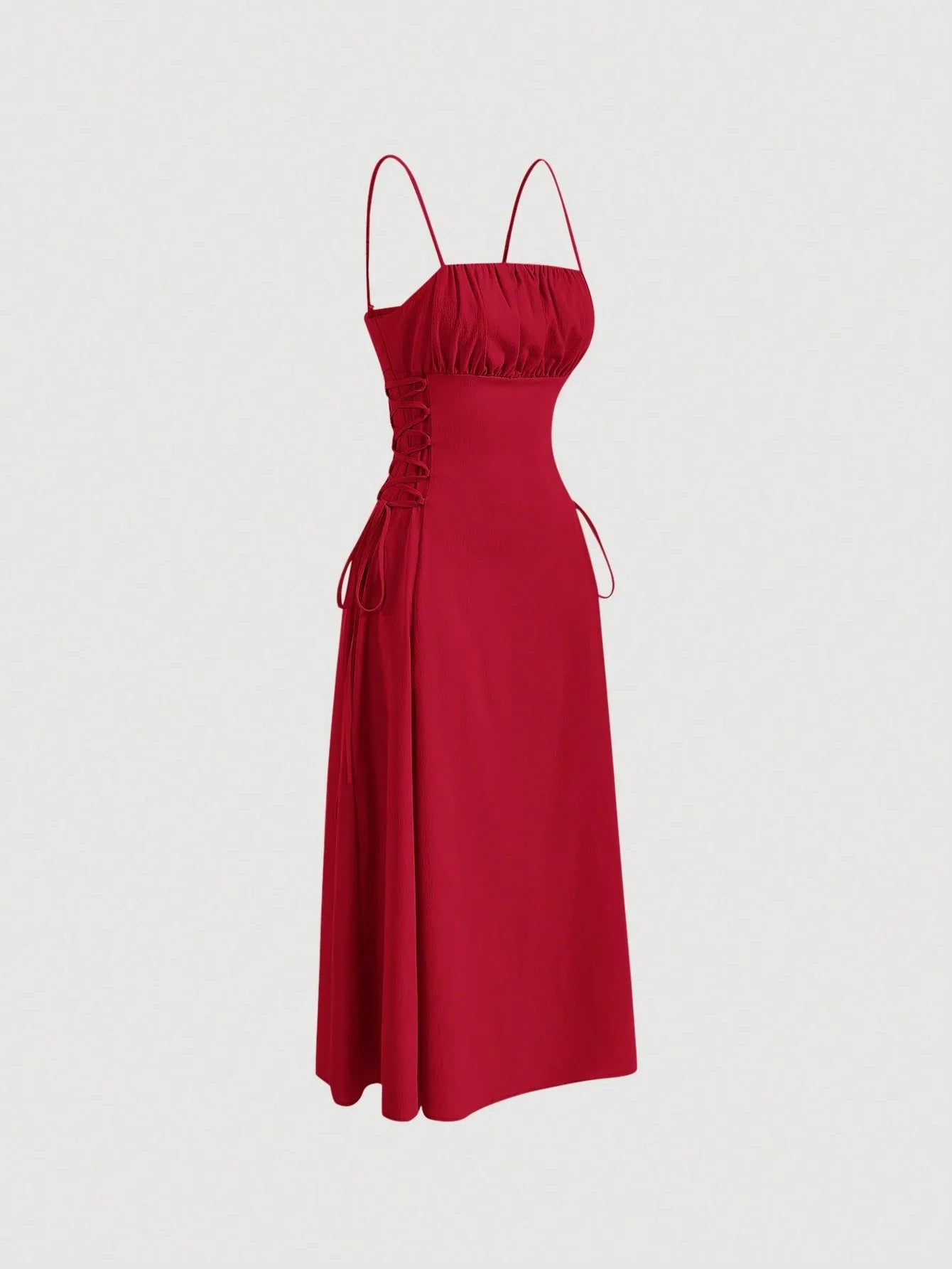 Vestido Midi Vermelho Lavínia