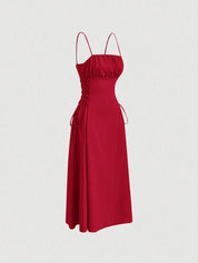 Vestido Midi Vermelho Lavínia