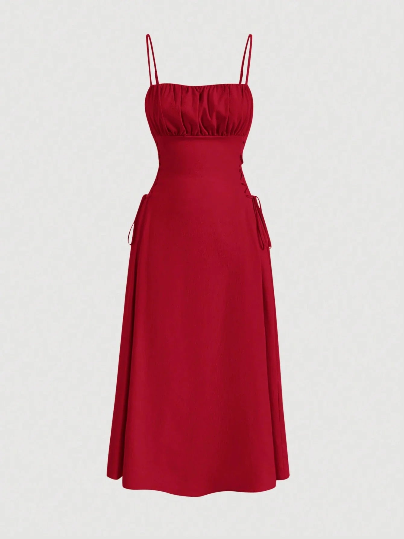 Vestido Midi Vermelho Lavínia