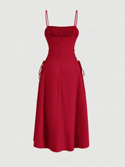 Vestido Midi Vermelho Lavínia
