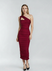Vestido Midi Vermelho Luciana