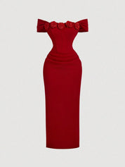 Vestido Midi Vermelho Luiza