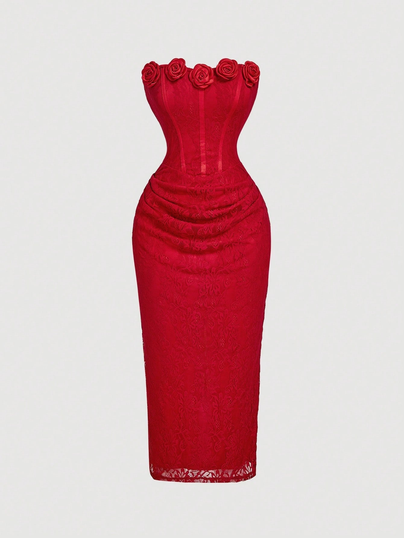 Vestido Midi Vermelho Luna