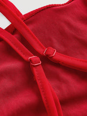 Vestido Midi Vermelho Maria Alice