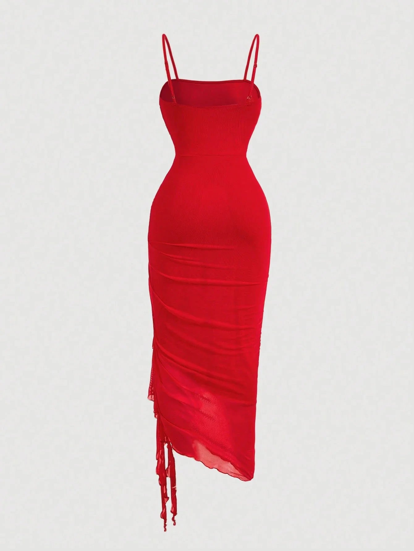 Vestido Midi Vermelho Maria Alice