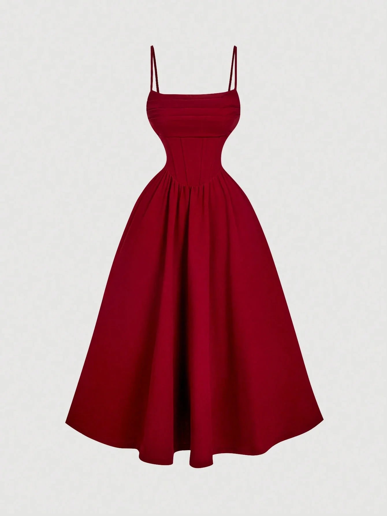 Vestido Midi Vermelho Maria Clara