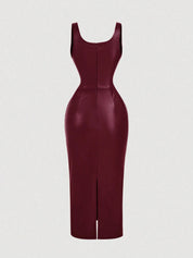 Vestido Midi Vermelho Maria Helena