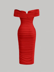 Vestido Midi Vermelho Maria Júlia