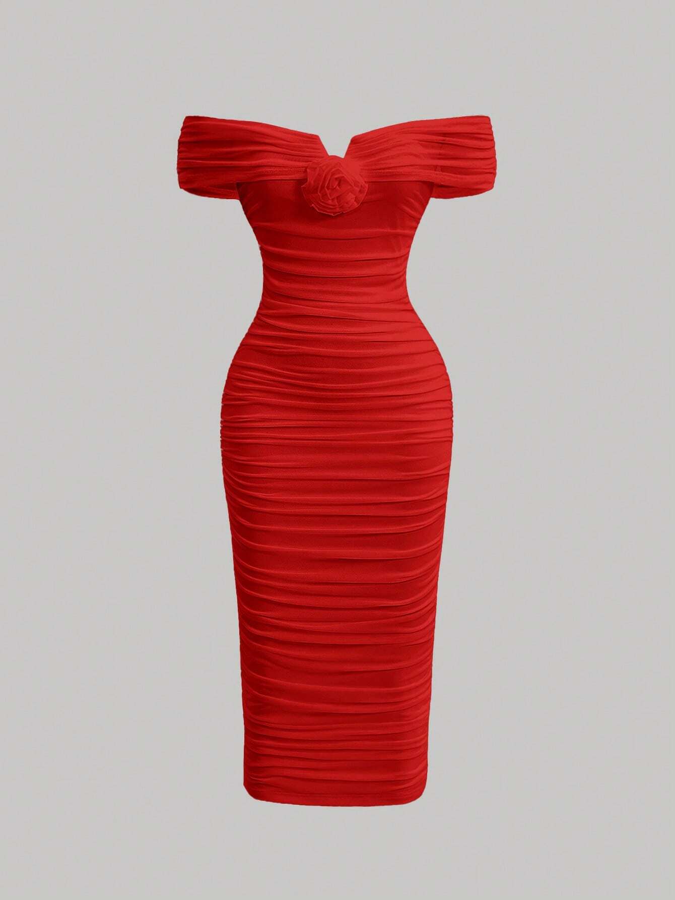 Vestido Midi Vermelho Maria Júlia