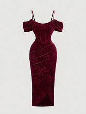 Vestido Midi Vermelho Marília