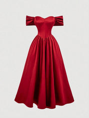 Vestido Midi Vermelho Mirela