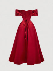 Vestido Midi Vermelho Mirela