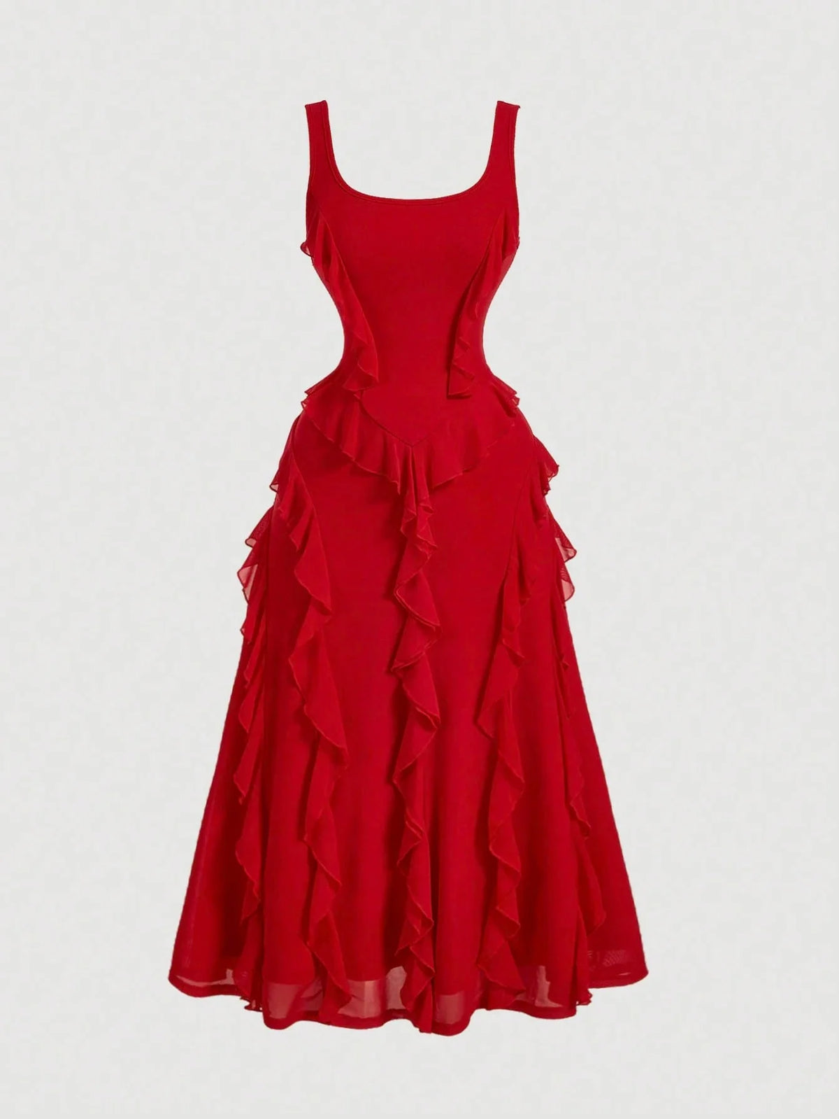 Vestido Midi Vermelho Priscila
