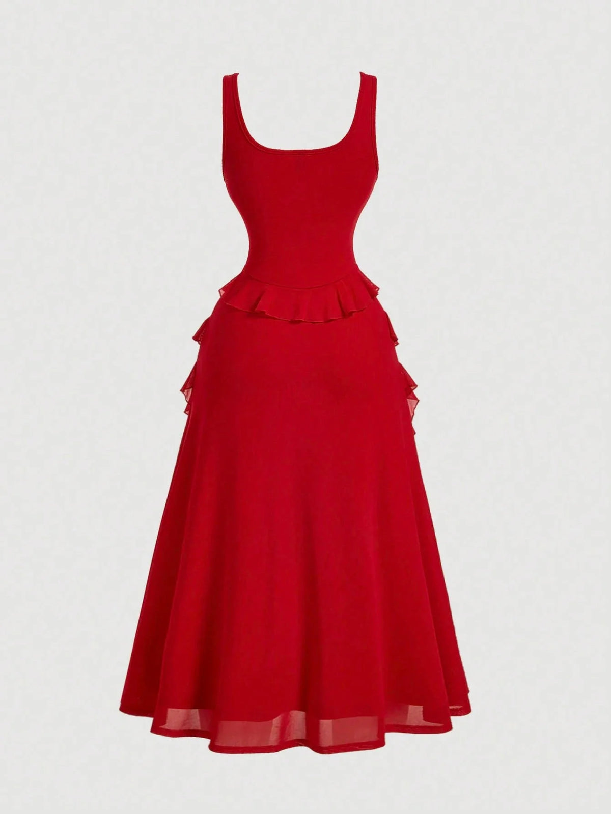 Vestido Midi Vermelho Priscila