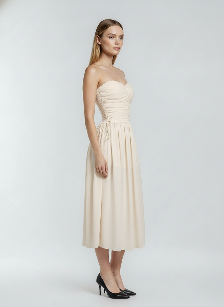 Vestido Longo Branco Kiara Feminino