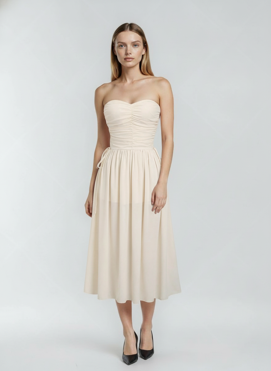 Vestido Longo Branco Kiara Feminino