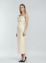 Vestido Midi Branco Letícia