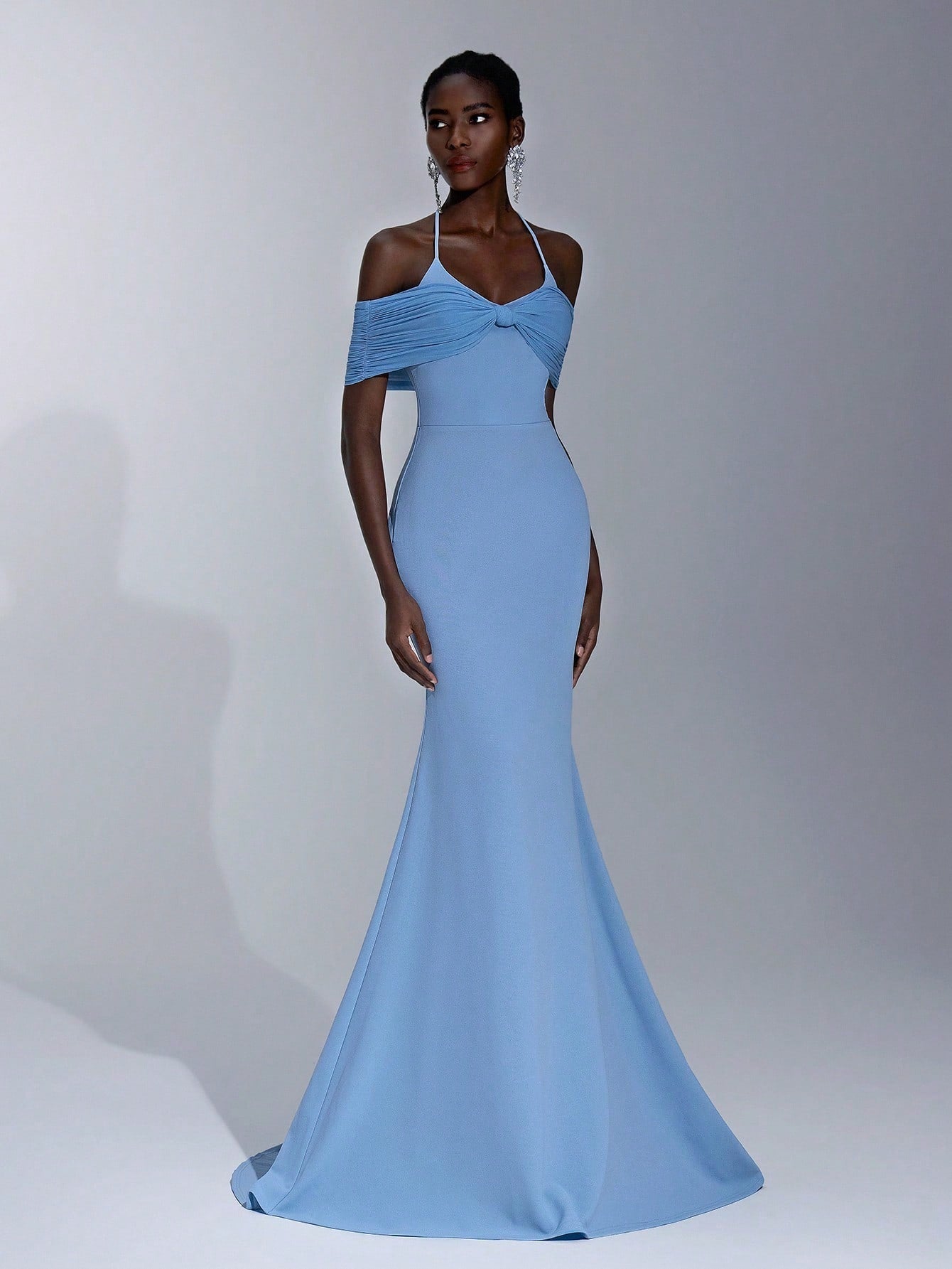 Vestido de Madrinha de Casamento Zofia Slim Fit em Malha