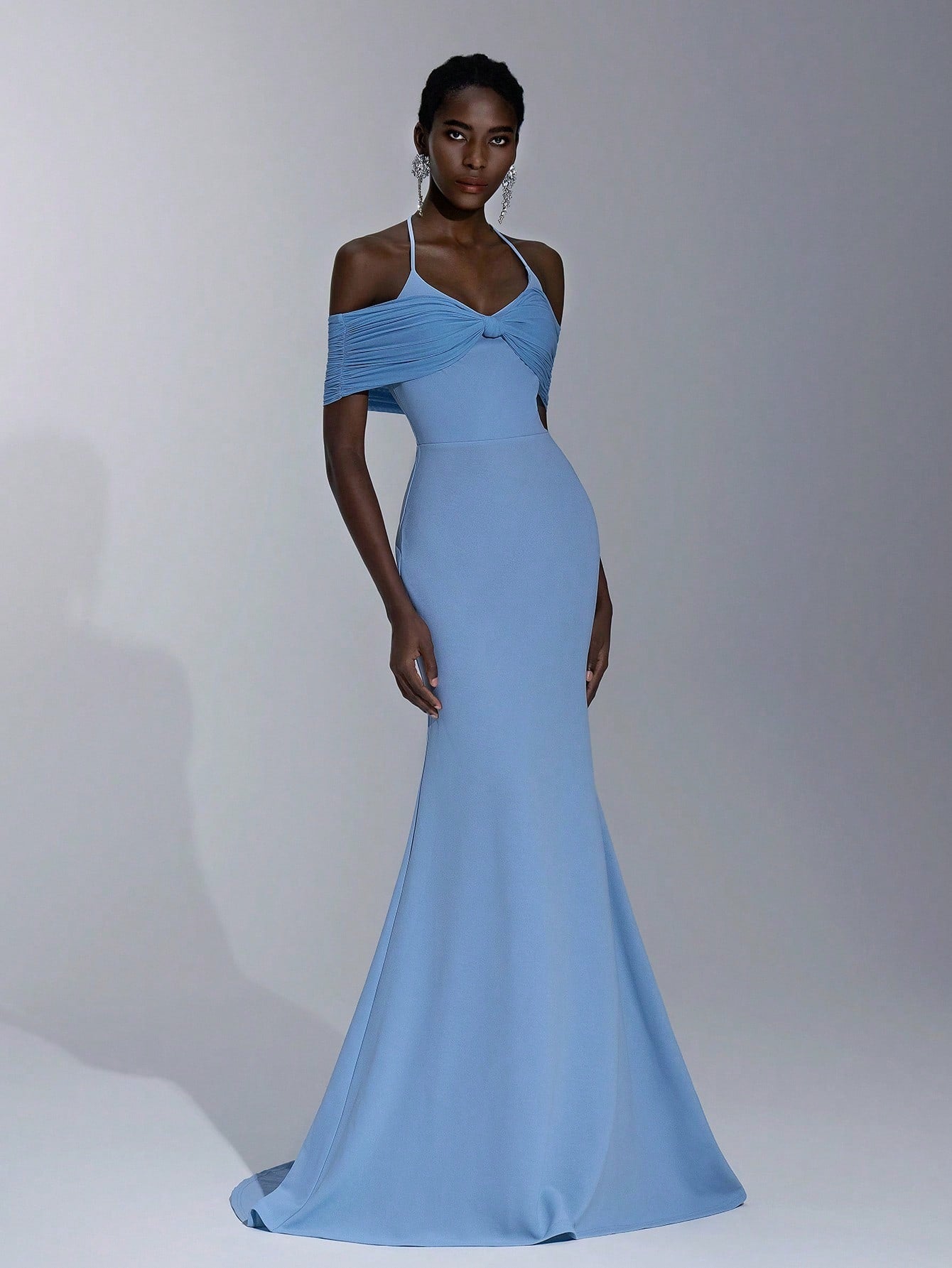 Vestido de Madrinha de Casamento Zofia Slim Fit em Malha