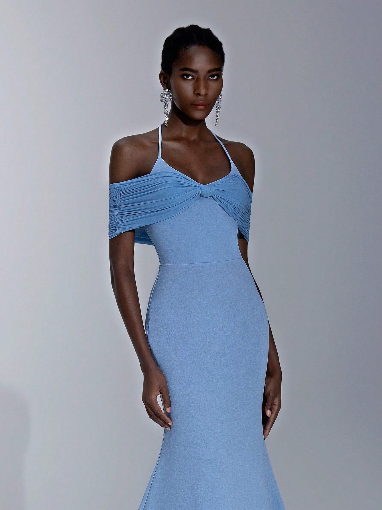 Vestido de Madrinha de Casamento Zofia Slim Fit em Malha