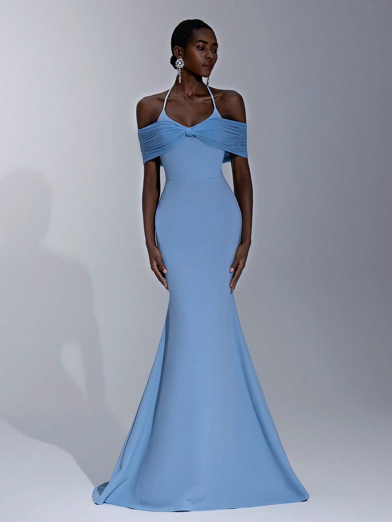 Vestido de Madrinha de Casamento Zofia Slim Fit em Malha