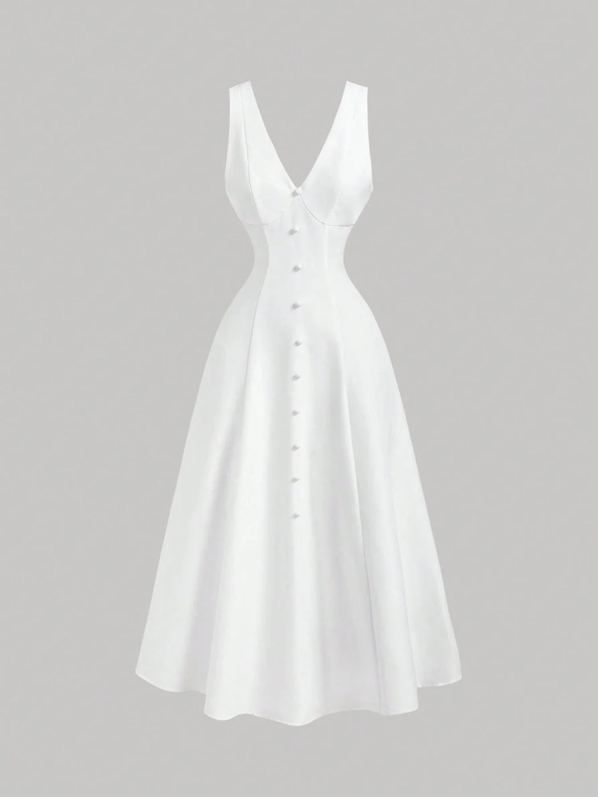Vestido Midi Branco Milena